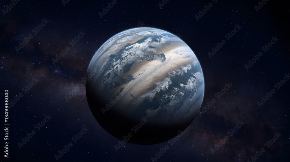 Naklejka premium Earth-like Planet