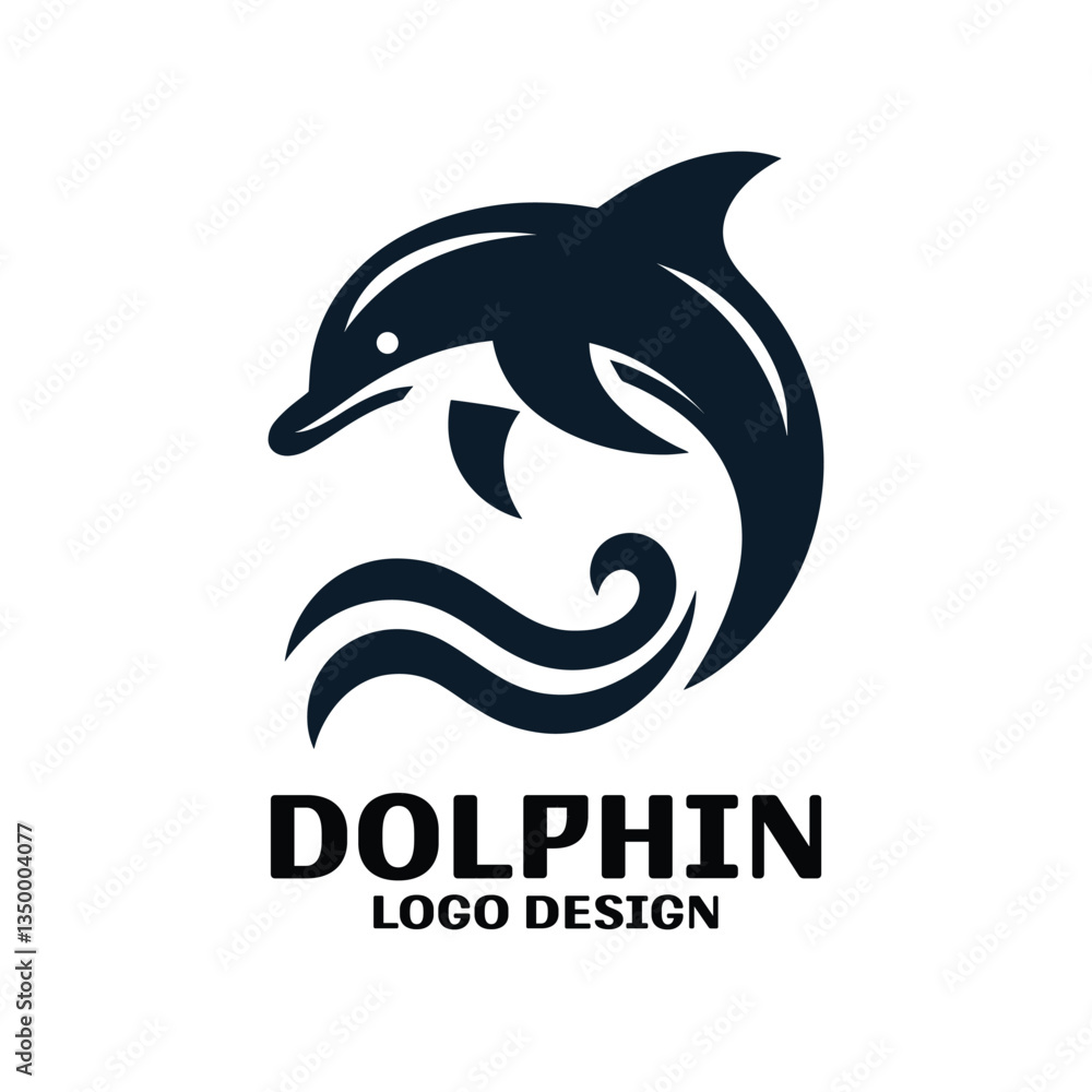 Fototapeta premium Dolphin Vector Logo Design
