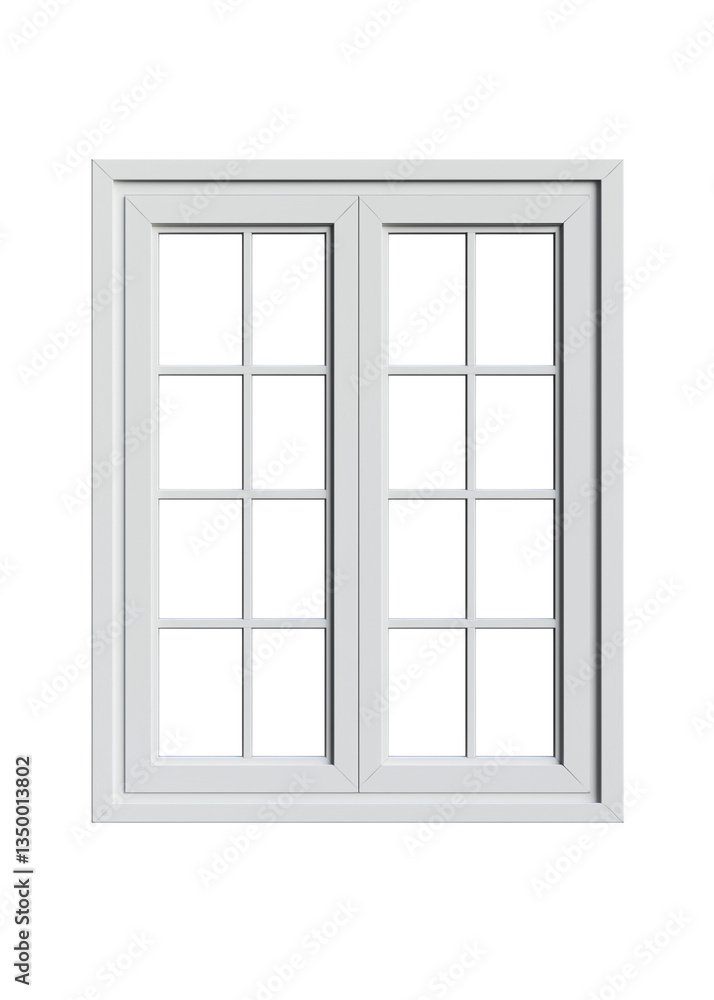 White double-paned window frames with two glass panes, on Png Format and Transparent Background White double-paned window frames with two glass panes, on Png Format and Transparent Background