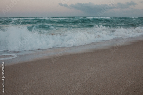 waves on beach