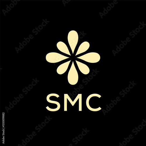 Obraz na plátně SMC creative minimalist letter logo.