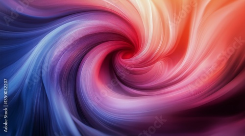 Abstract Swirl of Vibrant Colors Creating a Captivating Visual Effect at Sunset
