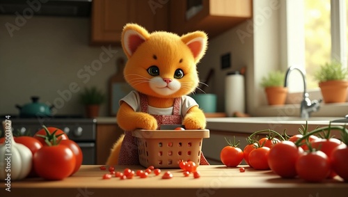 teddy bear with apples