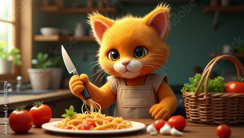 cat and food