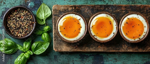 Poached Eggs with Herbs and Spices