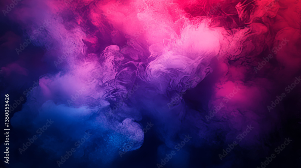 Pink and purple smoke clouds on dark background for vs design. Realistic 3d vector illustration of red and blue heavy fog for boxing or mma versus concept. haze or smog for sport showdown banner. Pink and purple smoke clouds on dark background for vs design. Realistic 3d vector illustration of red and blue heavy fog for boxing or mma versus concept. haze or smog for sport showdown banner.