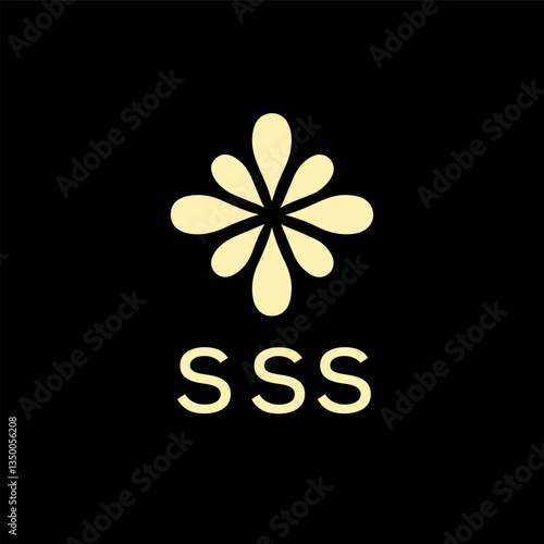 SSS creative minimalist letter logo.