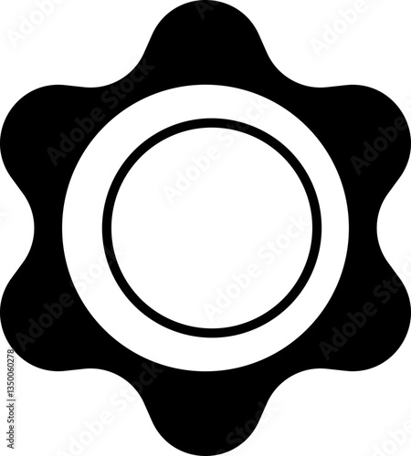 Gear icons. Parameter or setting symbol. Isolated on transparent background