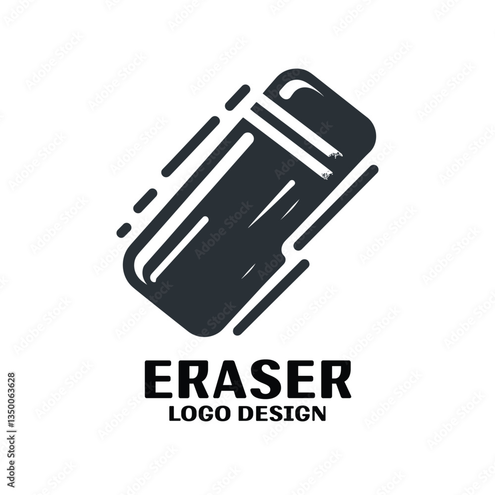 Eraser Vector Logo Design Eraser Vector Logo Design