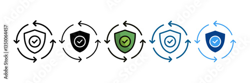 Resilience  Icon Set Multiple Style Collection
