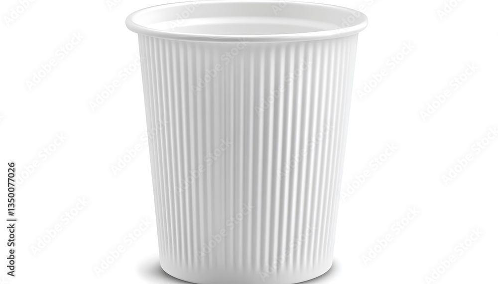 custom made wallpaper toronto digitalWhite ribbed disposable cup.