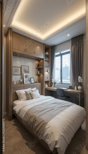 Cozy Modern Bedroom Design with Natural Light and Minimalist Décor