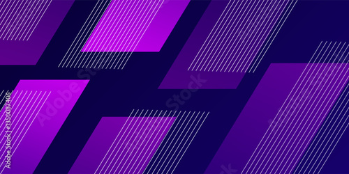 Abstract gradient geometric shape purple background. Vector illustration