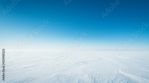 Wallpaper Mural Expansive Winter Landscape with Clear Blue Sky and Snow Surface Torontodigital.ca