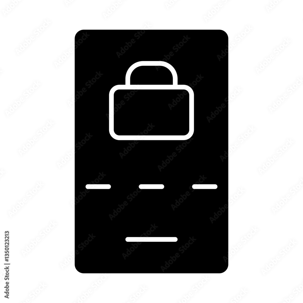authentication glyph icon authentication glyph icon