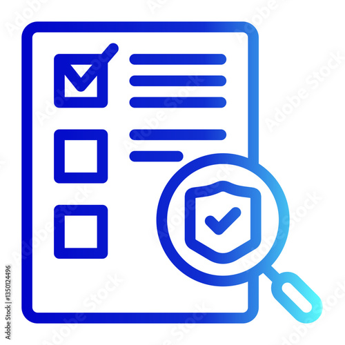 Scrutiny Icon Trendy Line Style for Credibility Pack Icon Themes