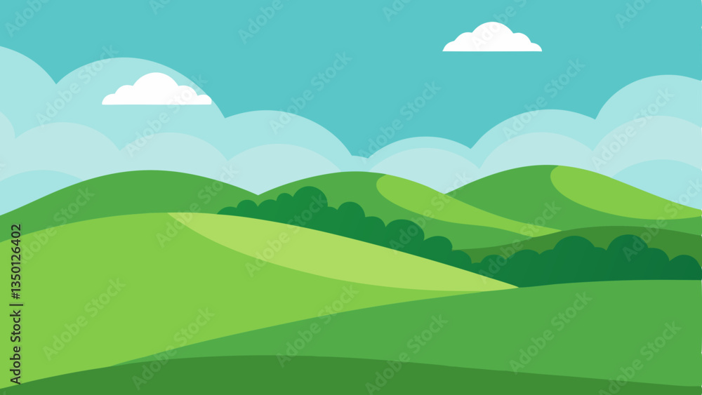 Obraz premium landscape with mountains and clouds