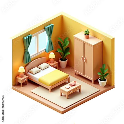 Title: Cozy Bedroom Interior Design [ ]