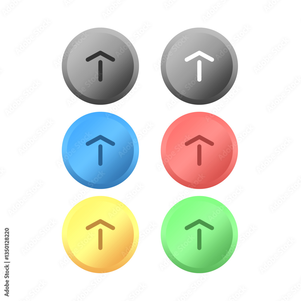 Upload Icon – Vector Arrows Line Set for File Sharing Upload Icon – Vector Arrows Line Set for File Sharing