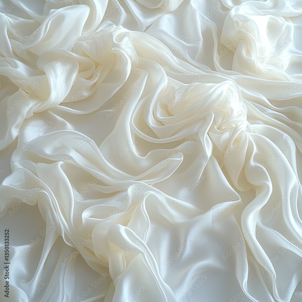 Elegant, flowing silk fabric Elegant, flowing silk fabric