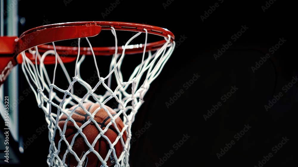 Basketball Swish: Net, Ball, and Rim Basketball Swish: Net, Ball, and Rim