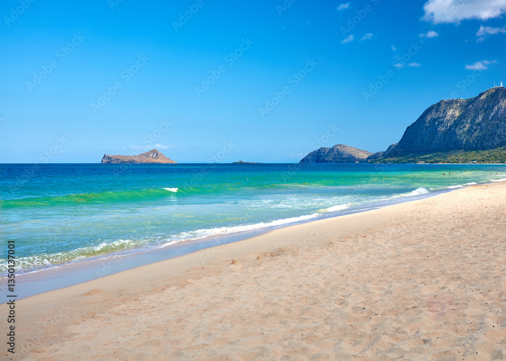 beach view of Oahu coast beach view of Oahu coast