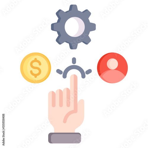 Resource Allocation Icon