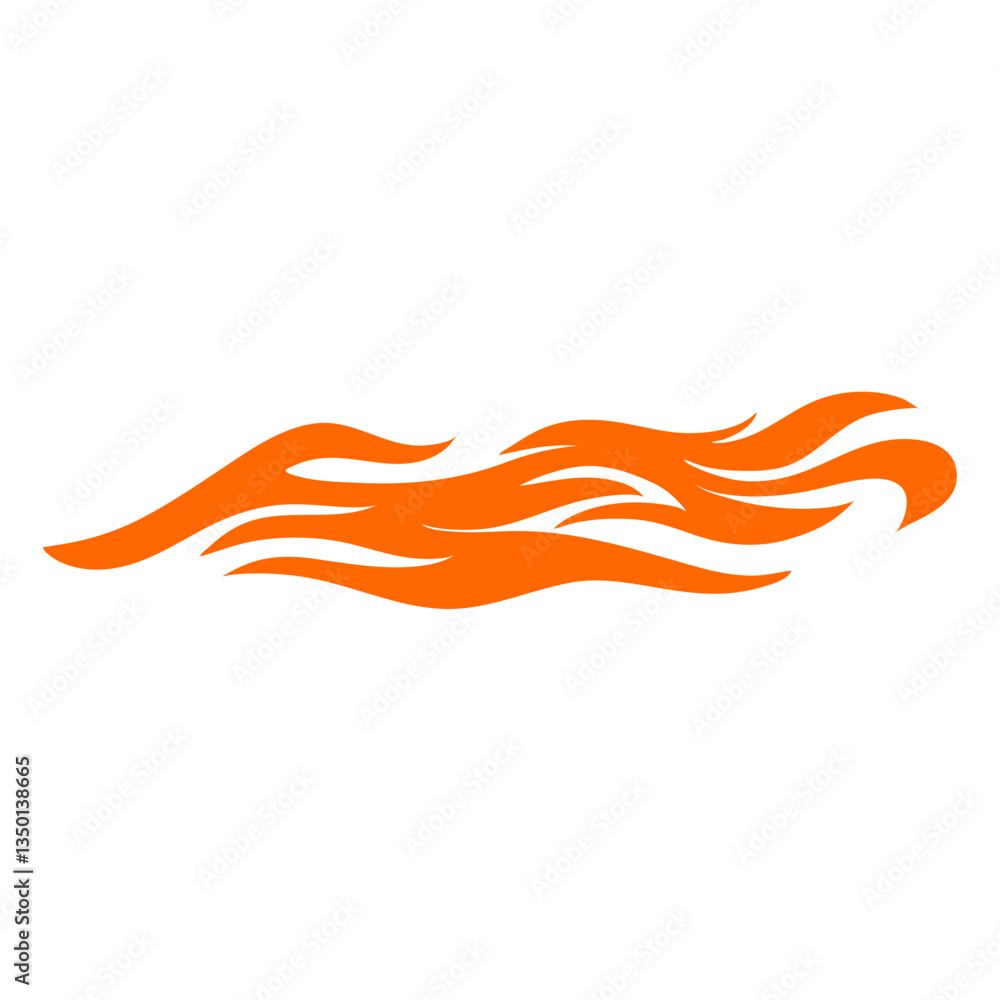 Flame decal. Fire flame vector illustration. Flame decal. Fire flame vector illustration.