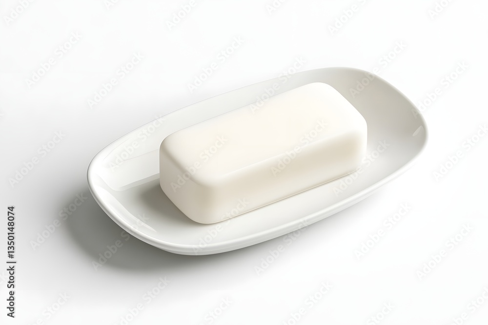 Plastic Soap Bar isolated on white background Plastic Soap Bar isolated on white background