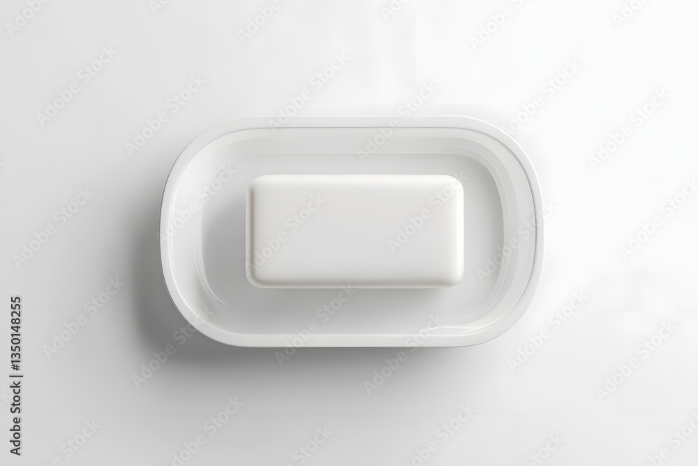 Plastic Soap Bar isolated on white background Plastic Soap Bar isolated on white background