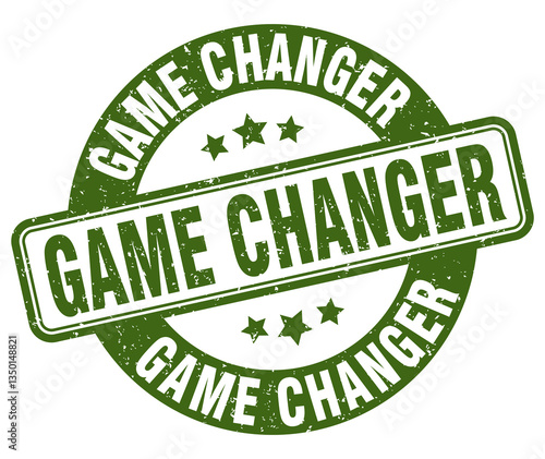 game changer stamp. game changer label. round grunge sign