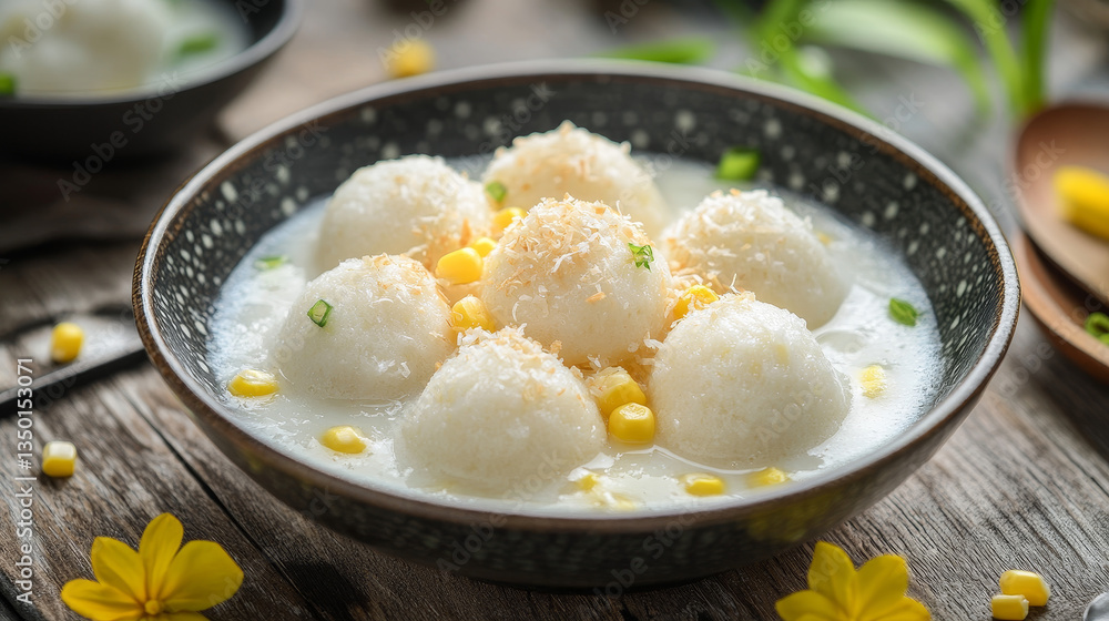 Blissful Bites: Rice Flour Dumplings in Sweet Coconut Harmony
Blissful Bites: Rice Flour Dumplings in Sweet Coconut Harmony