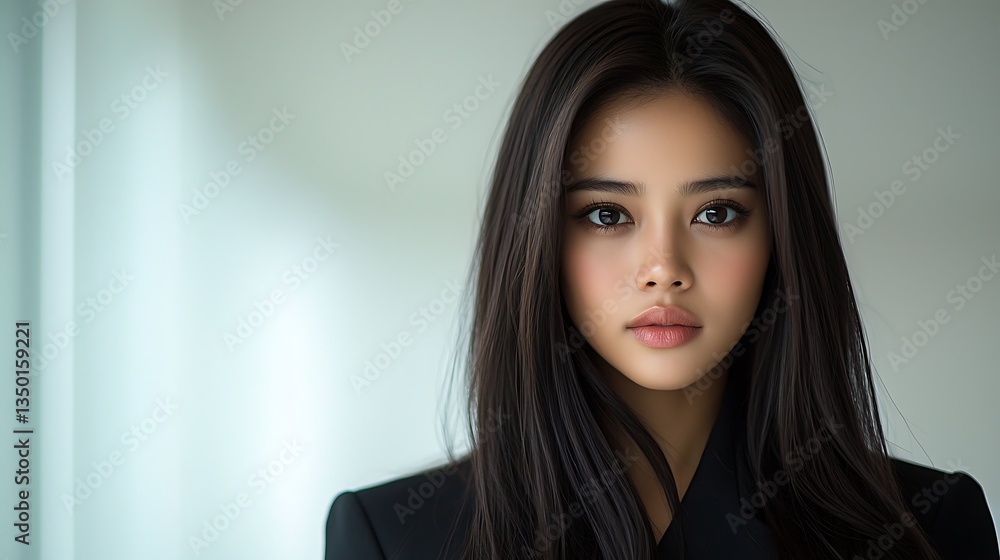 Confident Young Woman Portrait. Confident Young Woman Portrait.