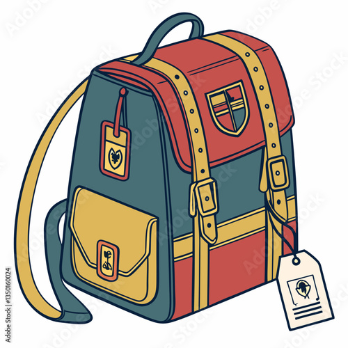 A backpack—also called knapsack, schoolbag, rucksack, pack, booksack, bookbag, haversack, packsack, or backsack—is, in its simplest frameless form, a fabric ...