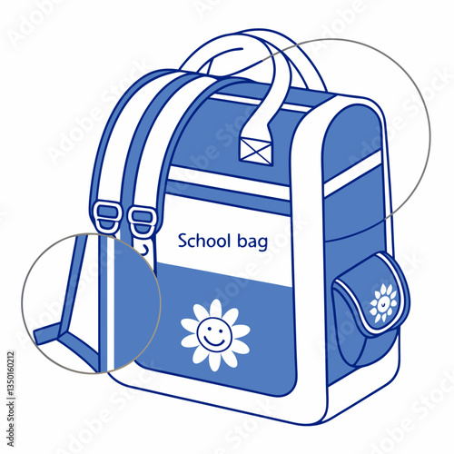 A backpack—also called knapsack, schoolbag, rucksack, pack, booksack, bookbag, haversack, packsack, or backsack—is, in its simplest frameless form, a fabric ...