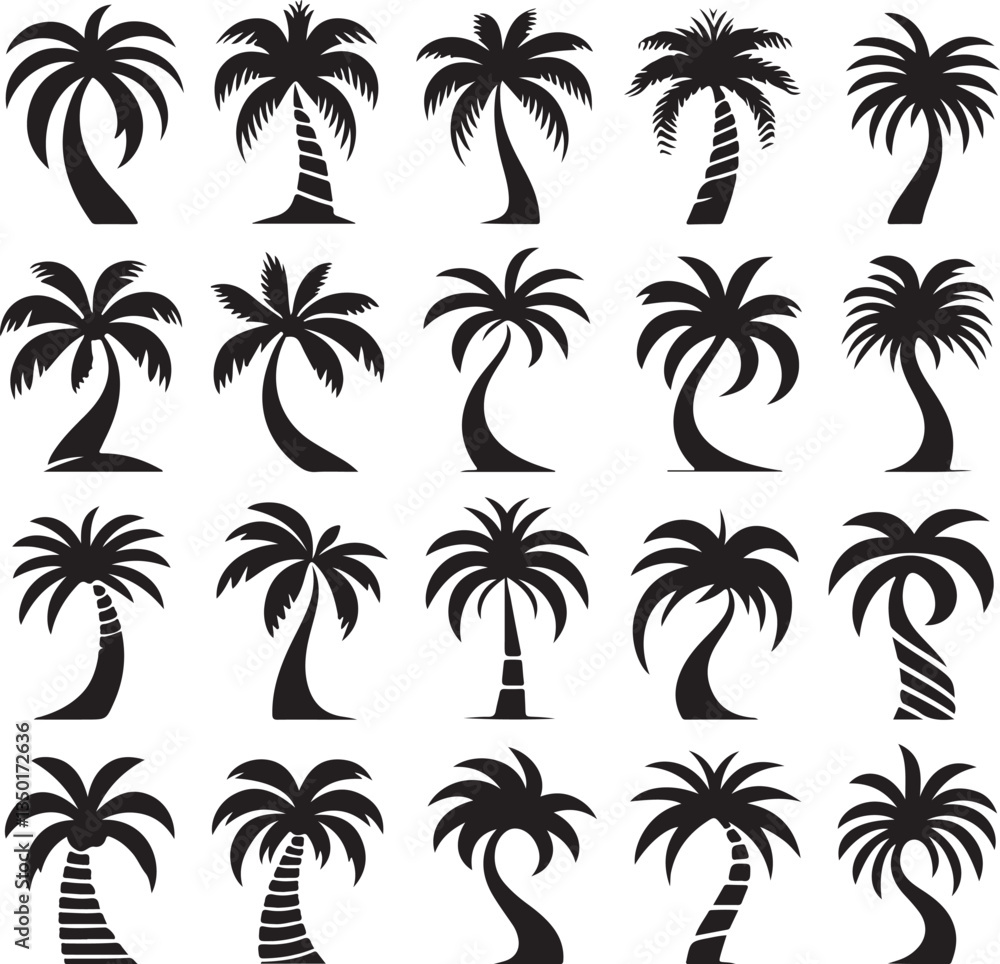 palm tree silhouettes palm tree silhouettes
