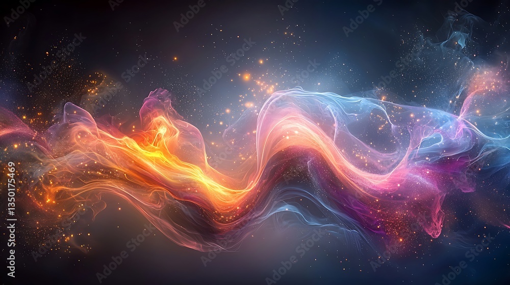 Fototapeta premium Abstract swirling nebula