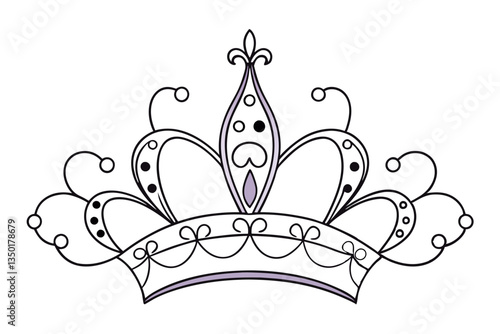 Mardi Gras Crown with Regal Details. The Essence of Royalty