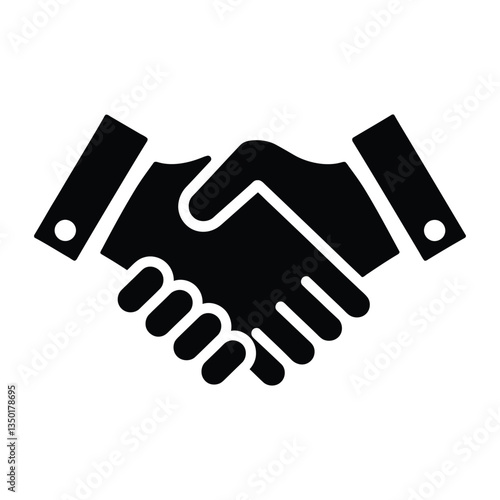 handshake icon vector illustration