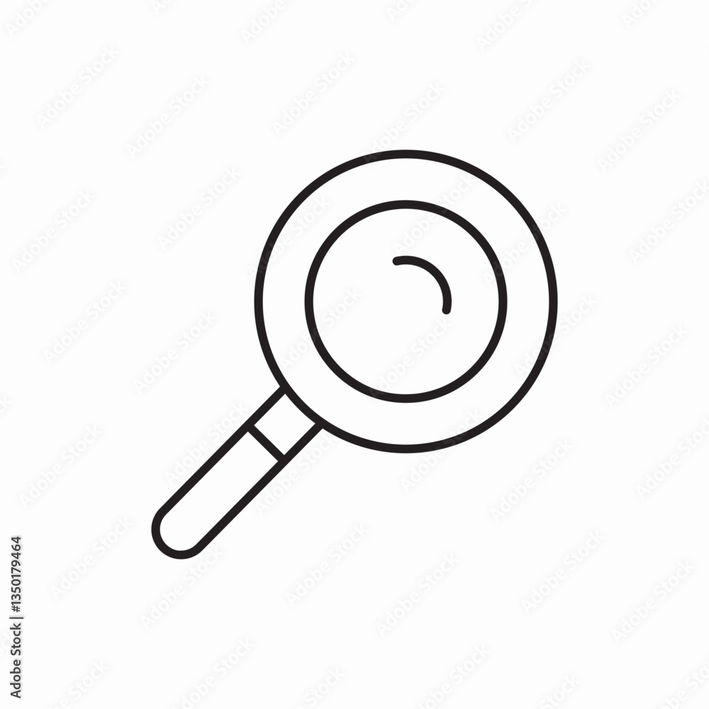 Search magnifying glass find icon vector sign Search magnifying glass find icon vector sign