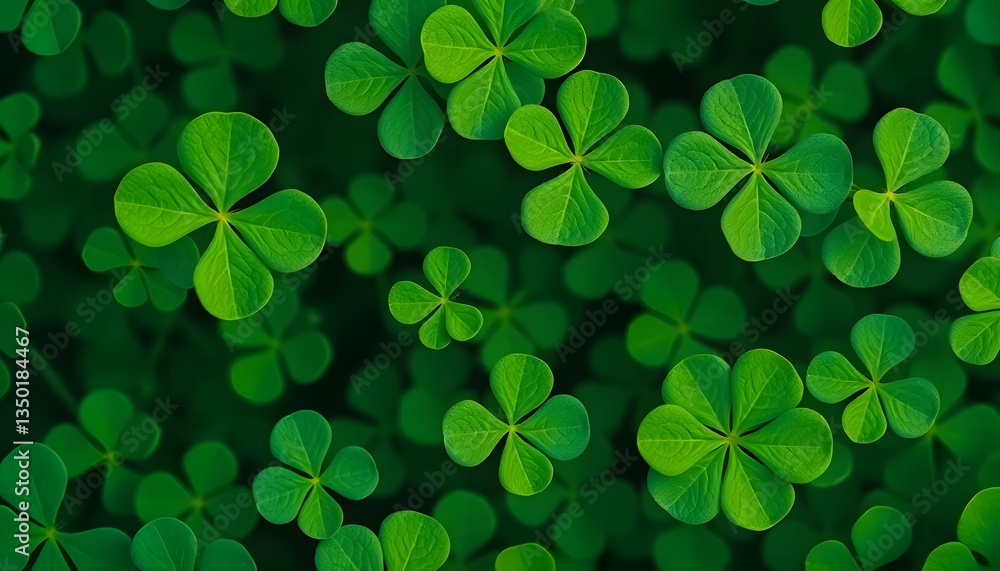 Green Clover Leaf Background Texture Green Clover Leaf Background Texture