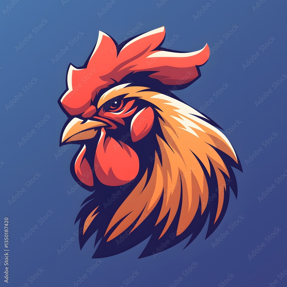 rooster mascot logo rooster mascot logo