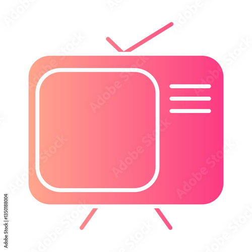 television gradient icon