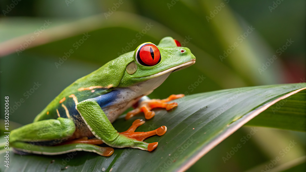 Fototapeta premium red eyed tree frog