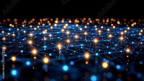 Abstract network connection.  1 