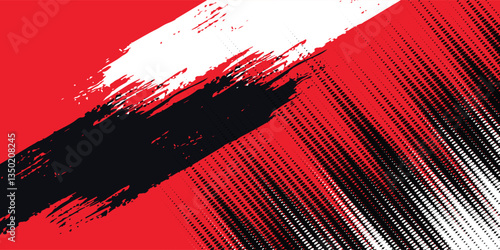 black white and red grunge texture background.