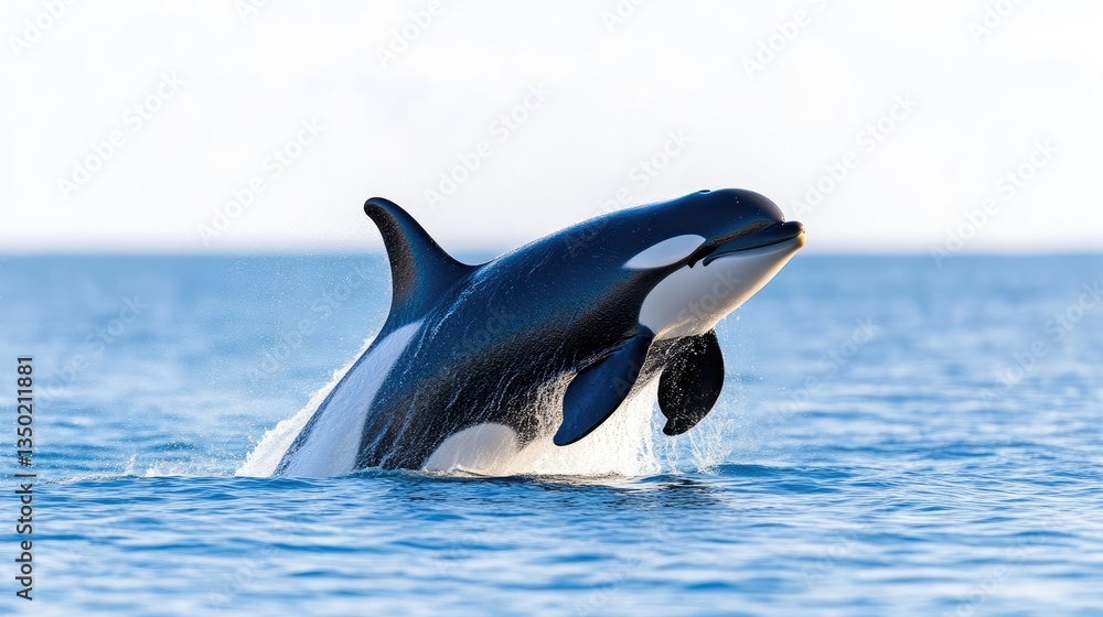 Obraz premium Killer Whale Emerging from Water