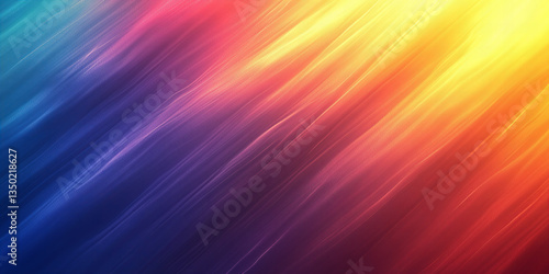 Wallpaper Mural Vibrant Gradient of Red, Orange, and Blue with Smooth Texture Torontodigital.ca