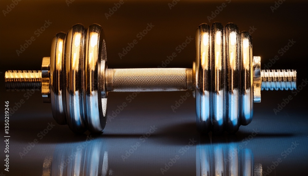 Naklejka premium dumbbell on a white background