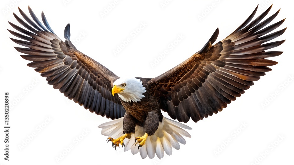 Obraz premium bald eagle isolated on white